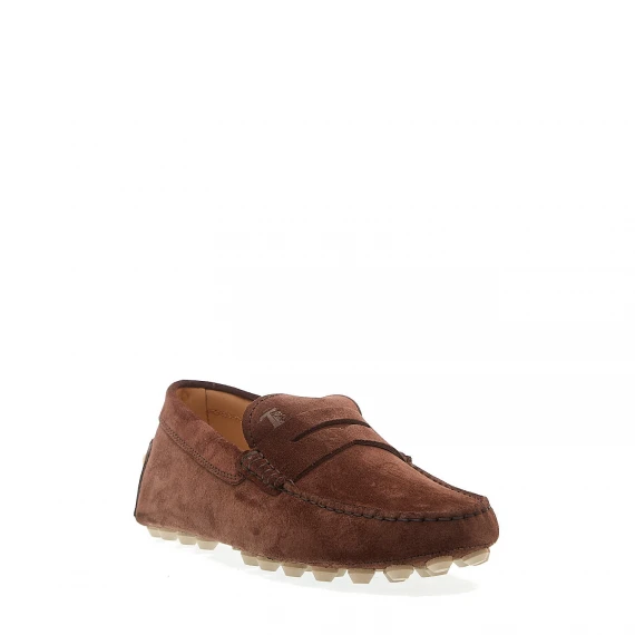 mocassino bubble in camoscio marrone