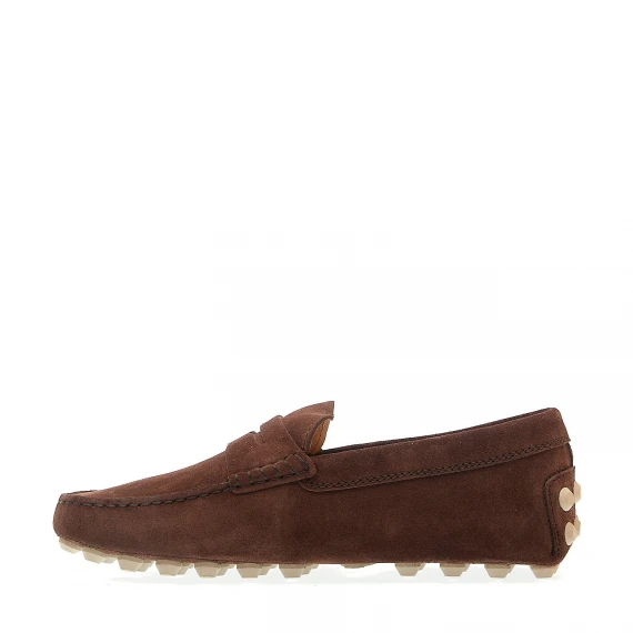 mocassino bubble in camoscio marrone