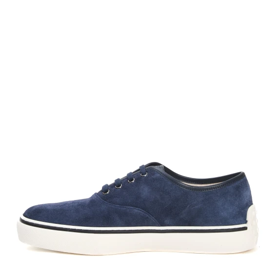 sneakers cassetta camoscio blu