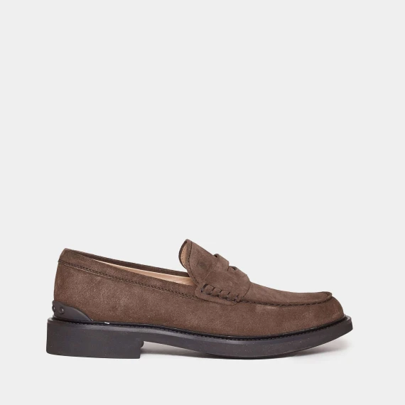 mocassino semiformale camoscio marrone