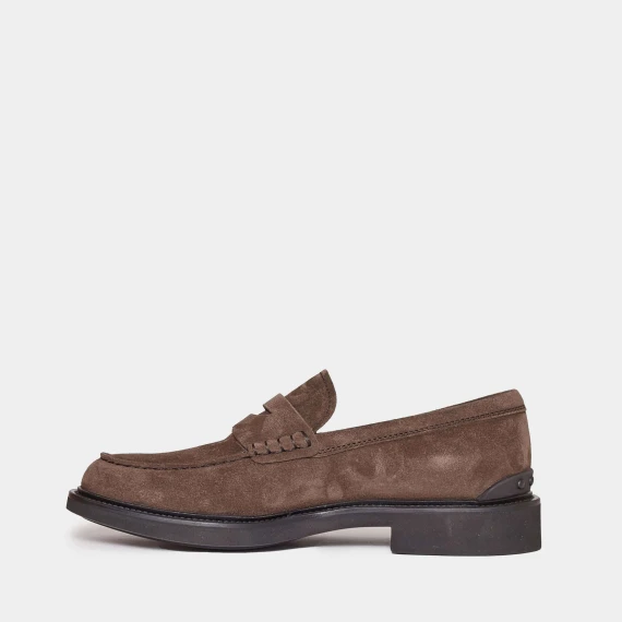 mocassino semiformale camoscio marrone