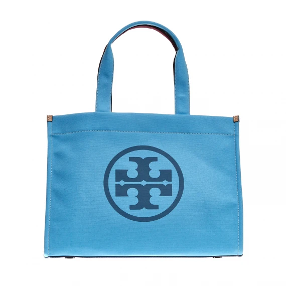 Tote in tessuto blue azzurra
