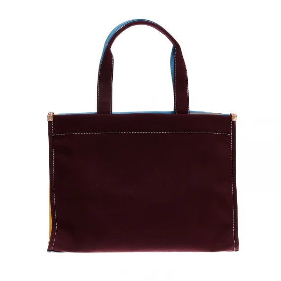 Tote in tessuto blue azzurra