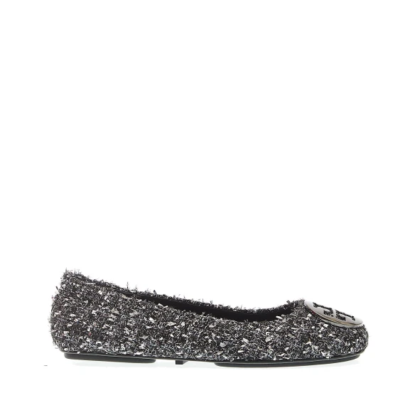 balerina minnie bouclette argento e nera