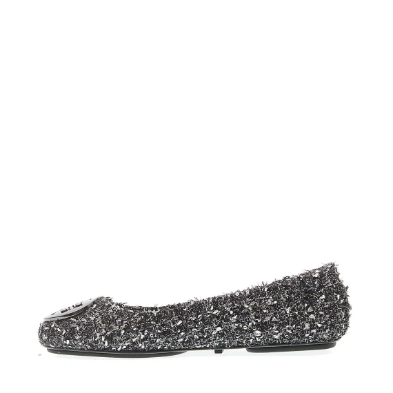 balerina minnie bouclette argento e nera