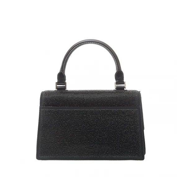 mini top-handle colore microstrass nero