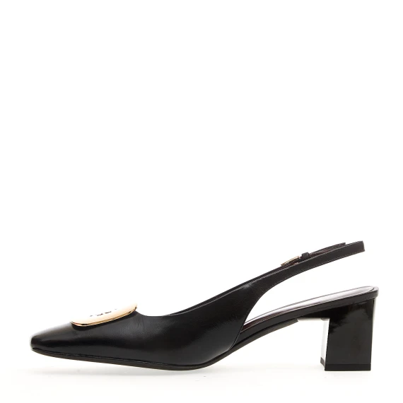 Slingbask pelle nera fibbia