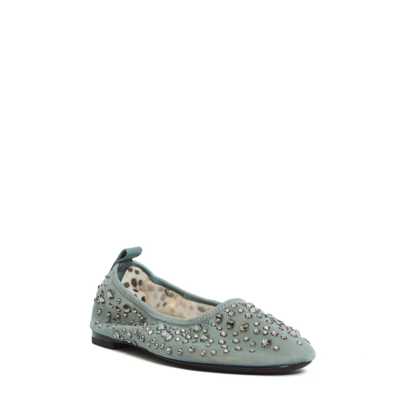 ballerina rete azzurra con strass