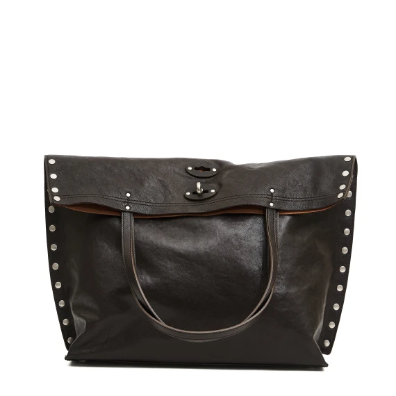 A'Spasso pelle invecchiata brown carbone