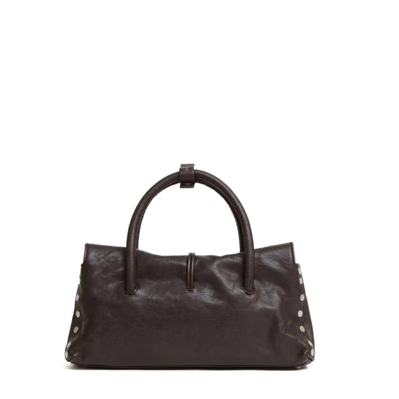 Dotta tabacco in pelle brown carbone